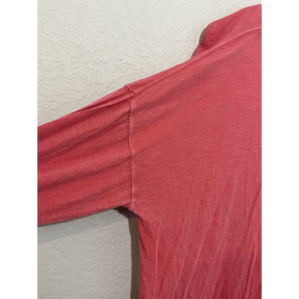 Free People We The Free. Red S Oversize T Shirt Boho Minimal Relaxed Chic - Picture 3 of 4